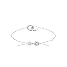 Bracelet en argent double rond