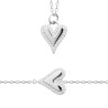 Collier en argent cœur CZ