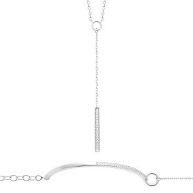 Collier en argent long...