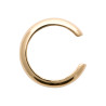 Ear cuffs plaqué or anneau simple
