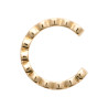 Ear cuffs plaqué or anneau avec boules CZ