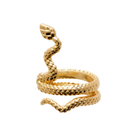 Ear cuffs plaqué or serpent