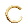 Ear cuffs plaqué or double anneau avec CZ