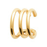 Ear cuffs plaqué or triple anneau