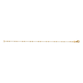 Bracelet plaqué or bille sur chaine