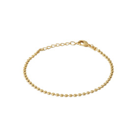 Bracelet plaqué or bille plate