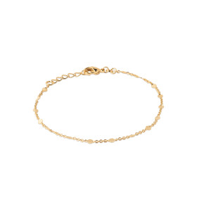 Bracelet plaqué Poésie Dorée