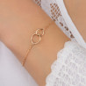 Bracelet plaqué or Infini Doré