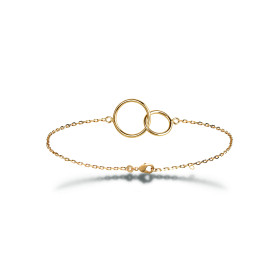 Bracelet plaqué or Infini Doré