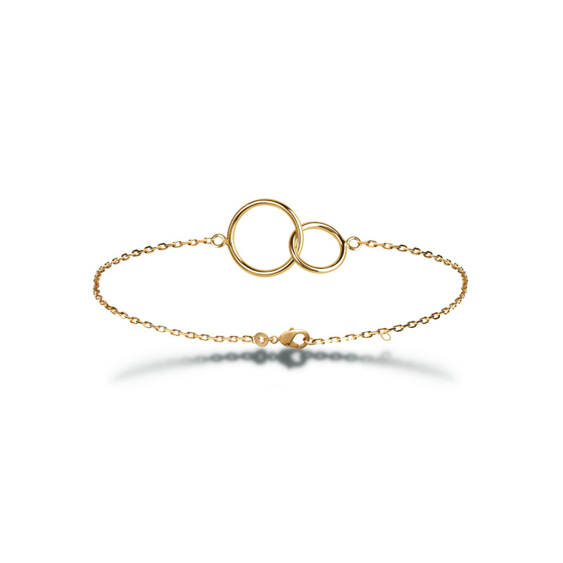 Bracelet plaqué or Infini Doré