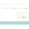 Bracelet plaqué or Infini Doré