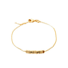 Bracelet plaqué or Perles de Charme