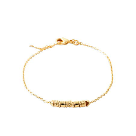 Bracelet plaqué or Perles de Charme