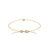 Bracelet plaqué or Perle d'Or CZ