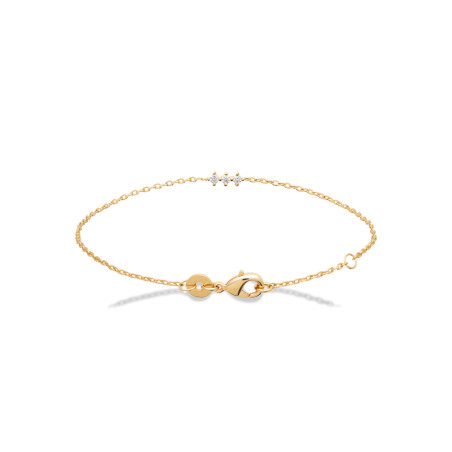 Bracelet plaqué or Étoile Scintillante