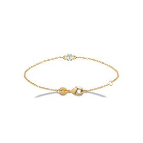 Bracelet plaqué or Trio Étincelant