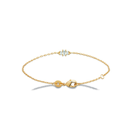 Bracelet plaqué or Trio Étincelant
