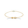 Bracelet plaqué or Trio Étincelant