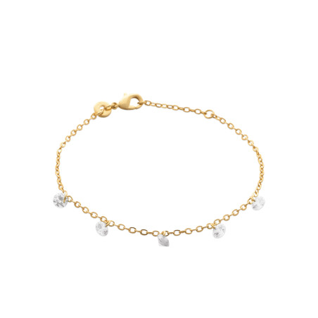 Bracelet plaqué or Pluie d'Étoiles