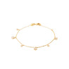 Bracelet plaqué or Éclats de Diamant