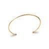 Bracelet Jonc plaqué or Élégance Torsadée