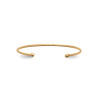 Bracelet Jonc plaqué or Élégance Torsadée