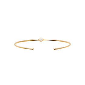 Bracelet Jonc plaqué or Simplicité Éclatante