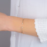 Bracelet Jonc plaqué or Éclat Minimaliste