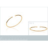 Bracelet Jonc plaqué or Éclat Minimaliste