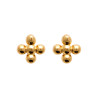 Boucles d'Oreilles Clous en Plaqué Or - Fleur de Luxe