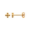 Boucles d'Oreilles Clous en Plaqué Or - Fleur de Luxe