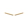 Boucles d'Oreilles Clous en Plaqué Or - Bâtonnet Minimaliste