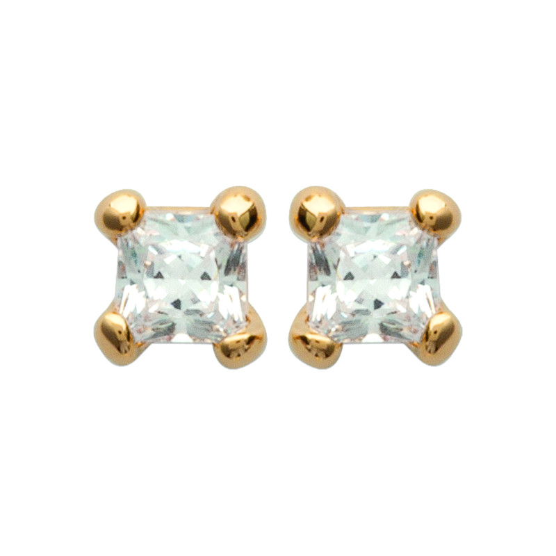 Boucles d'Oreilles Clous en Plaqué Or - Éclat Raffiné