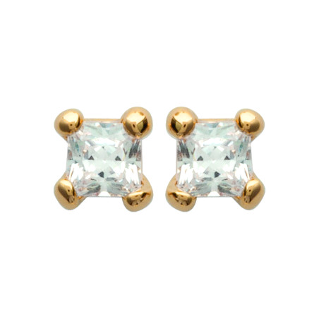 Boucles d'Oreilles Clous en Plaqué Or - Éclat Raffiné