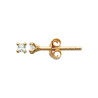 Boucles d'Oreilles Carrées en Plaqué Or avec Zirconium Blanc - Éclat Raffiné