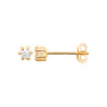 Boucles d'Oreilles Éclat Éternel en Plaqué Or et Zirconium