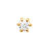 Boucles d'Oreilles Éclat Éternel en Plaqué Or et Zirconium