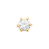 Boucles d'Oreilles Plaqué Or avec Strass Brillant