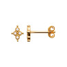 Boucles d'oreilles en Plaqué Or avec Strass Étoile