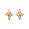 Boucles d'oreilles en Plaqué Or avec Strass Étoile
