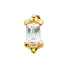 Boucles d'oreilles en Plaqué Or et Zirconium long