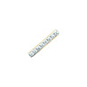 Boucles d'Oreilles en Plaqué Or Barre de Strass
