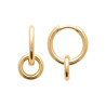 Boucles d'Oreilles Créoles Doubles Anneaux en Plaqué Or - Collection Tarawa