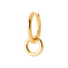 Boucles d'Oreilles Créoles Doubles Anneaux en Plaqué Or - Collection Tarawa