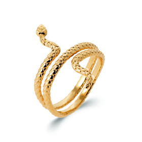 Bague Serpent en Plaqué Or