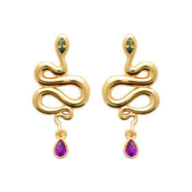 Boucles d'oreilles serpent...