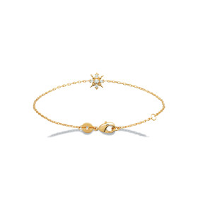 Bracelet chaîne étoile en...