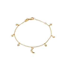 Bracelet en plaqué or avec...
