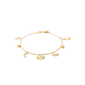 Bracelet en plaqué or avec...