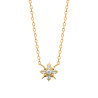 Collier Plaqué Or avec Pendentif Étoile Scintillante